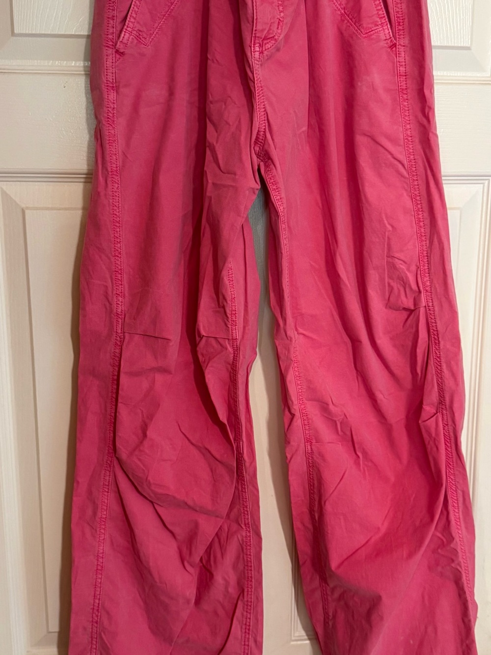 American Eagle Outfitters Hot Pink Cargo-Style parachute pants